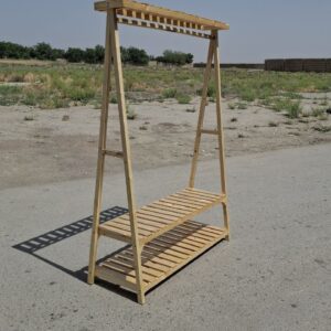 رگال لباس چوبی دو طبقه تاجدار