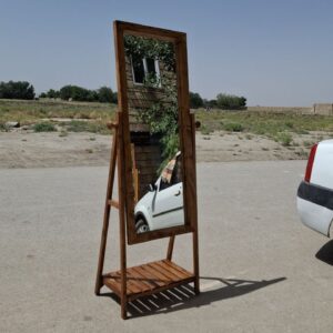 آینه قدی چوبی