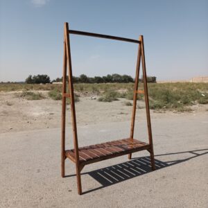 رگال لباس چوبی مدل یک طبقه k160